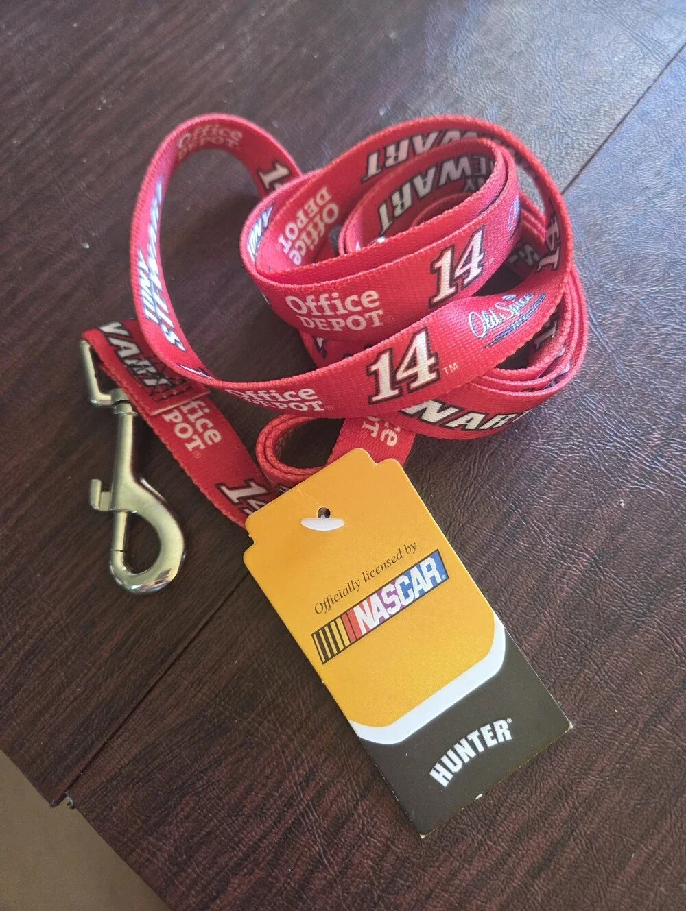 Tony Stewart #14 NASCAR Dog Leash Old Spice Office Depot Hunter Medium Carabiner